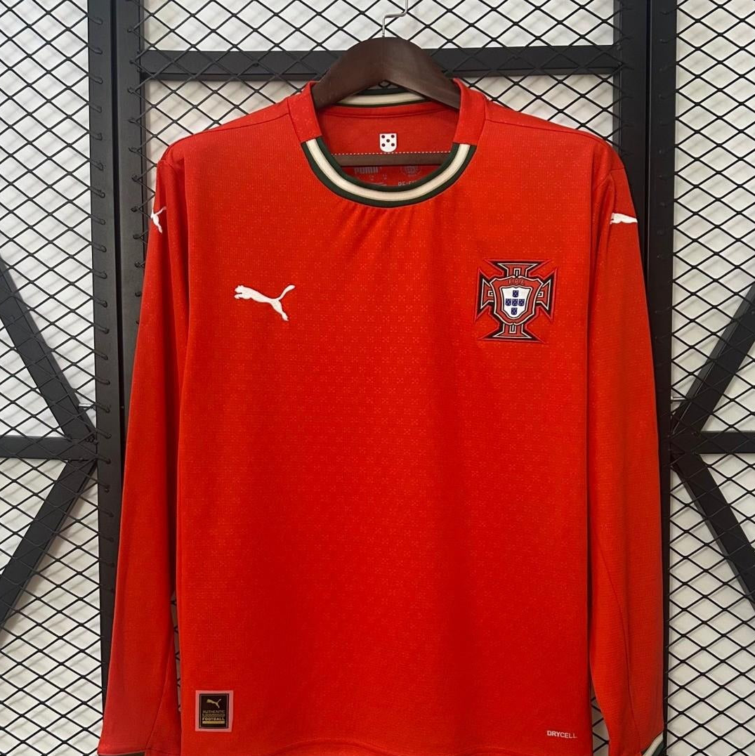 2025 Portugal Home Long Sleeve Jersey