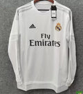 Retro 2015/16 Real Madrid Home Long Sleeve Soccer Jersey