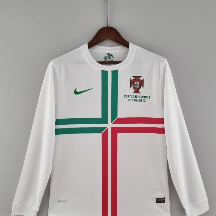 Retro 2012 Portugal Away Long Sleeve Soccer Jersey