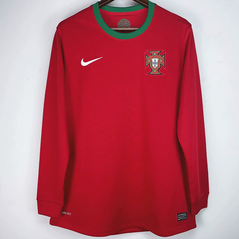Retro 2012 Portugal Away Long Sleeve Soccer Jersey