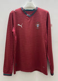 2026 World Cup Portugal Home Long Sleeve Jersey