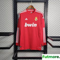 Retro Long Sleeve 11/12 Real Madrid Away Red Jersey