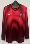 Retro 2014 Portugal Home Long Sleeve Soccer Jersey